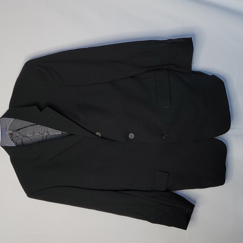 Ted Baker mens suit black button down work career jacket sz Large